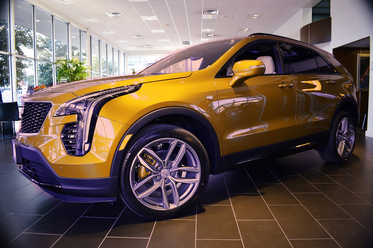 A new car in a dealership