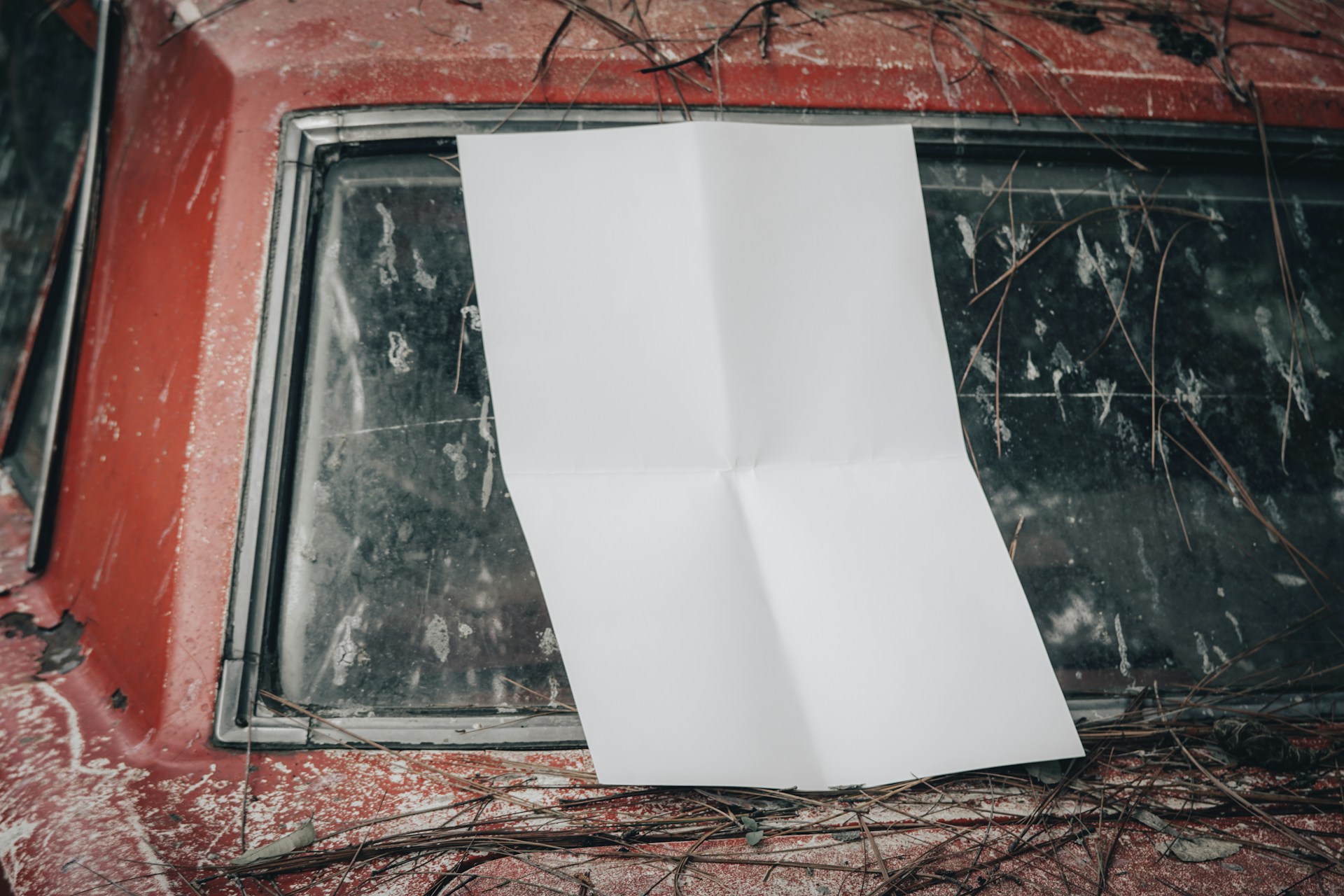A non-running car after an accident